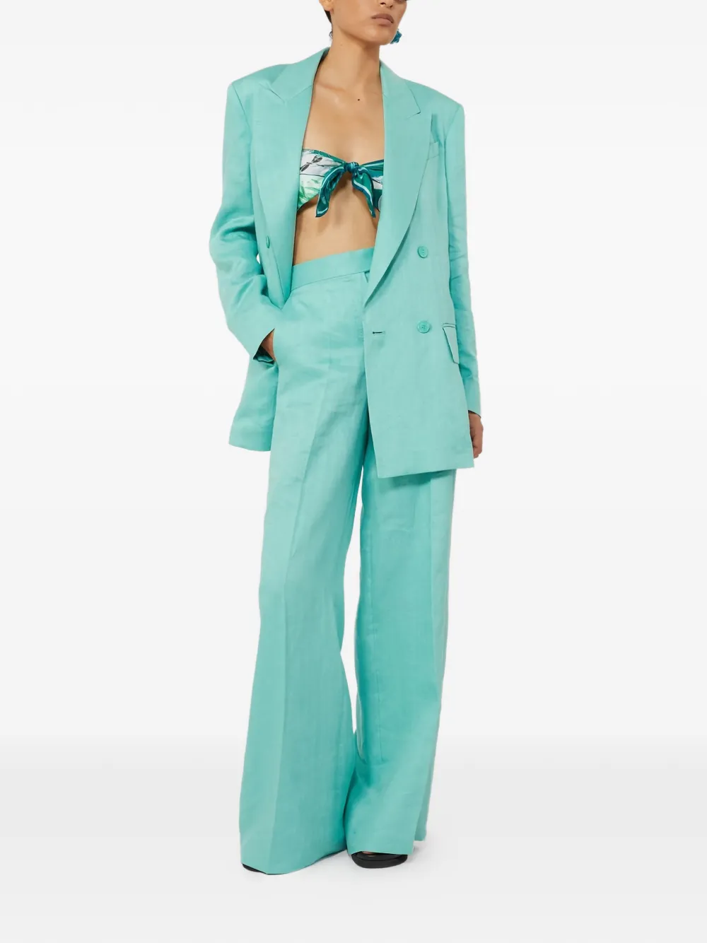 Max Mara Palazzo broek Blauw