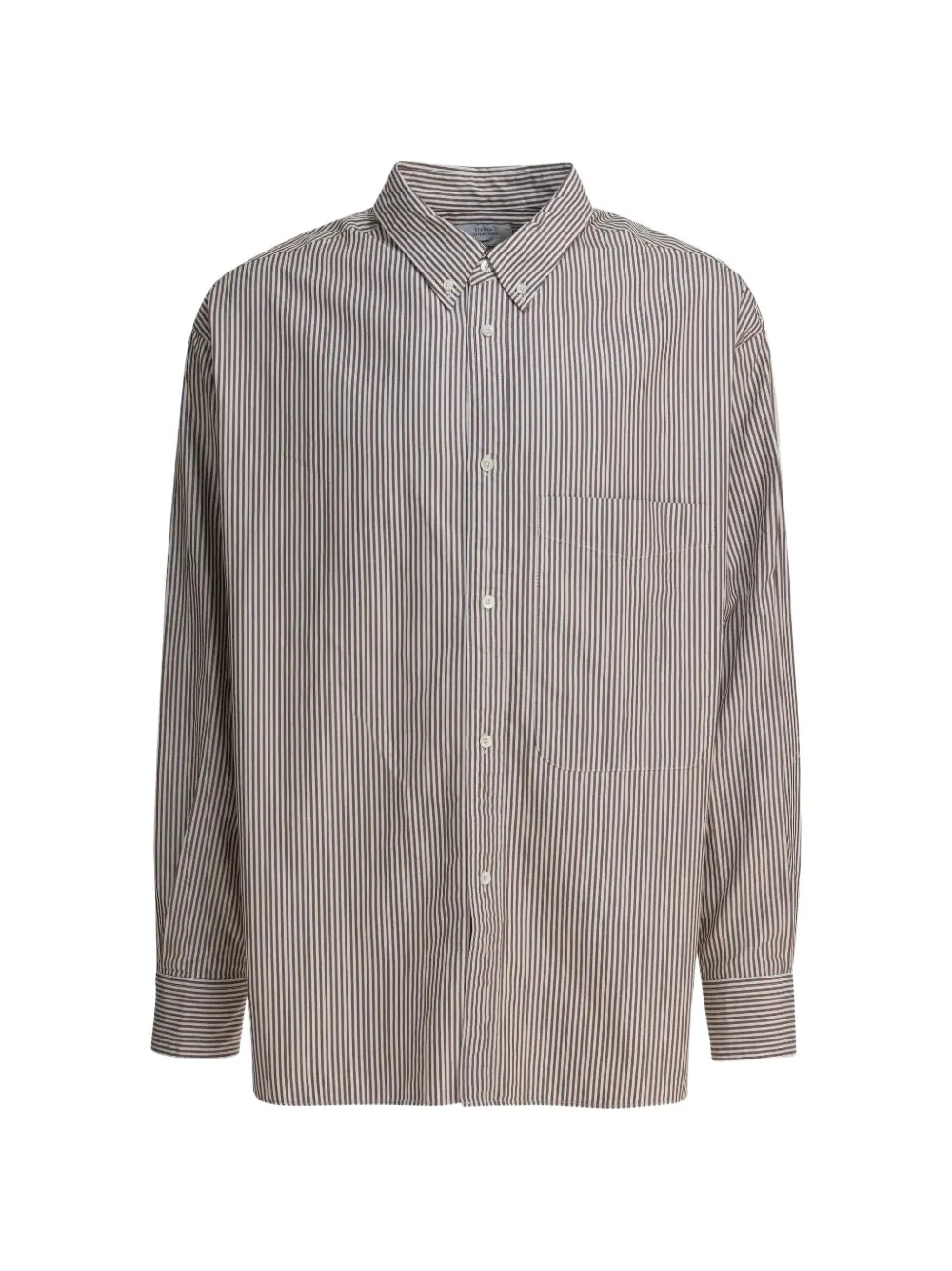 Studio Nicholson x Beams Plus striped patch pocket shirt - Bianco