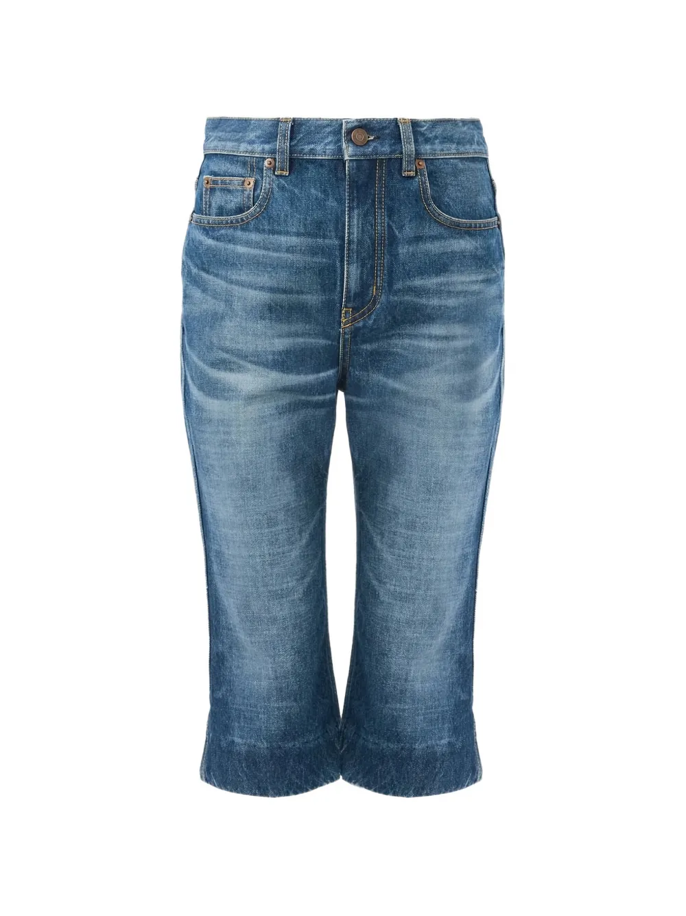 Chloé high-rise capri jeans - Blu