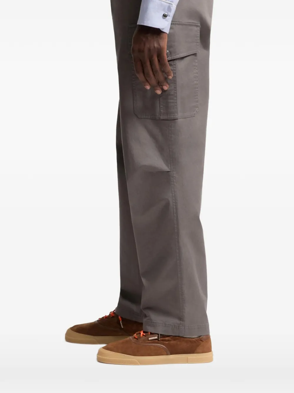 Moncler Cargo gabardine broek Grijs
