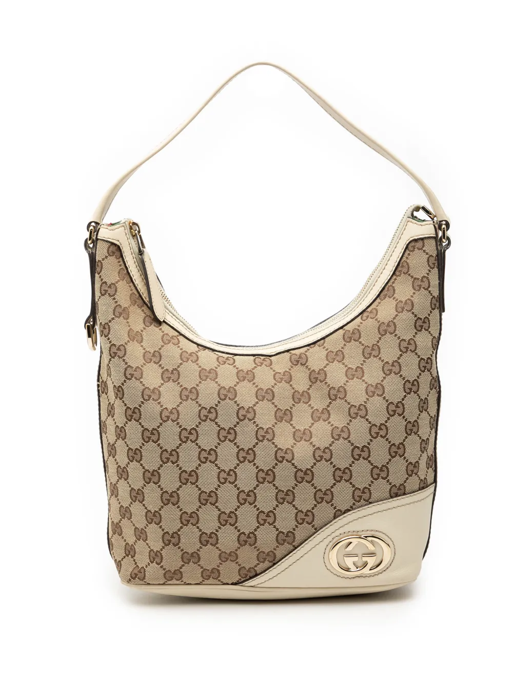 Gucci Pre-Owned Borsa a spalla Classic New Britt in tela GG 2000-2015 - Marrone