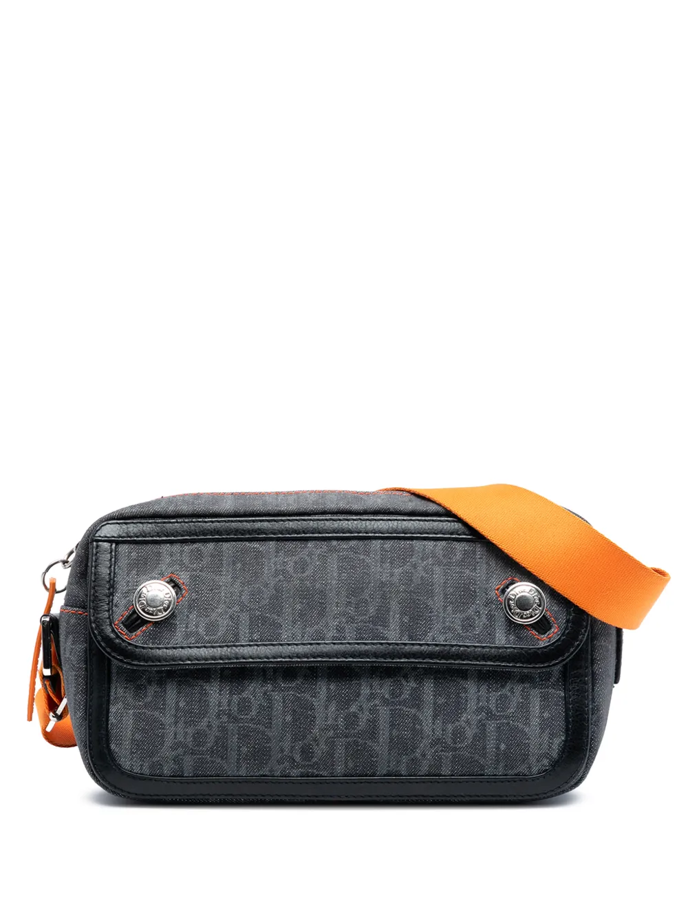 Christian Dior Pre-Owned 2005 Diorissimo Trotter Denim Flight shoulder bag - Grigio