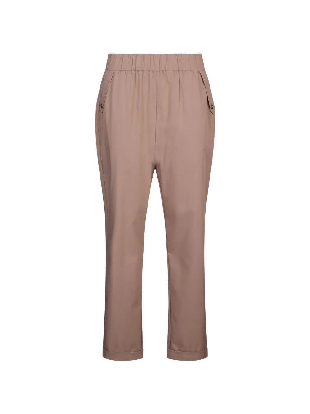 LIU JO Slim-fit broek met omgeslagen pijpen Beige