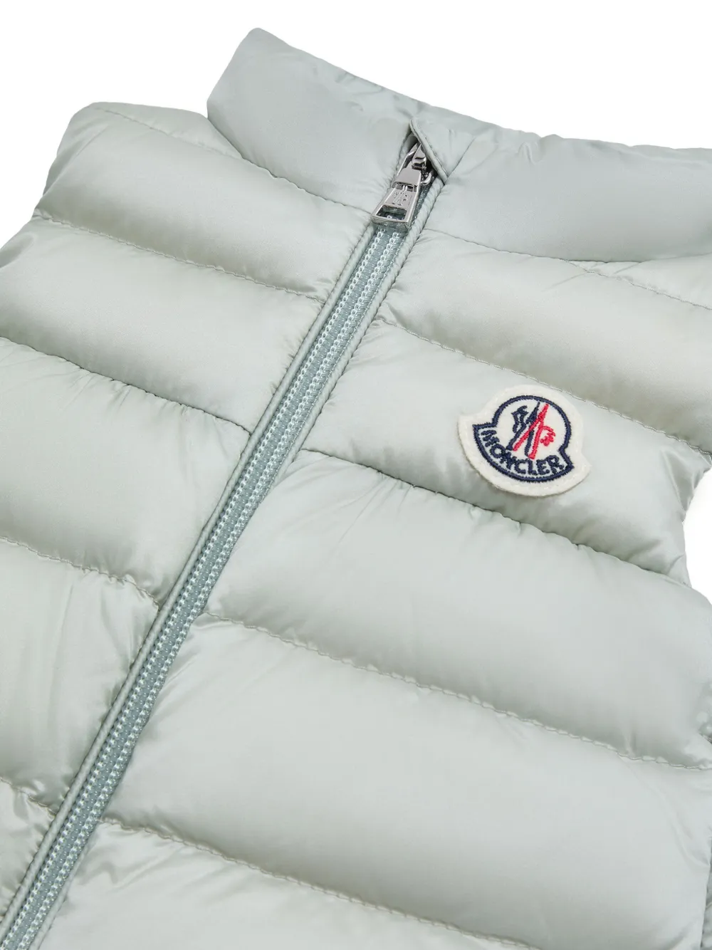 Moncler Enfant Hiva gewatteerde bodywarmer met rits Grijs