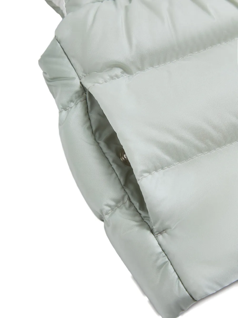 Moncler Enfant Hiva gewatteerde bodywarmer met rits Grijs