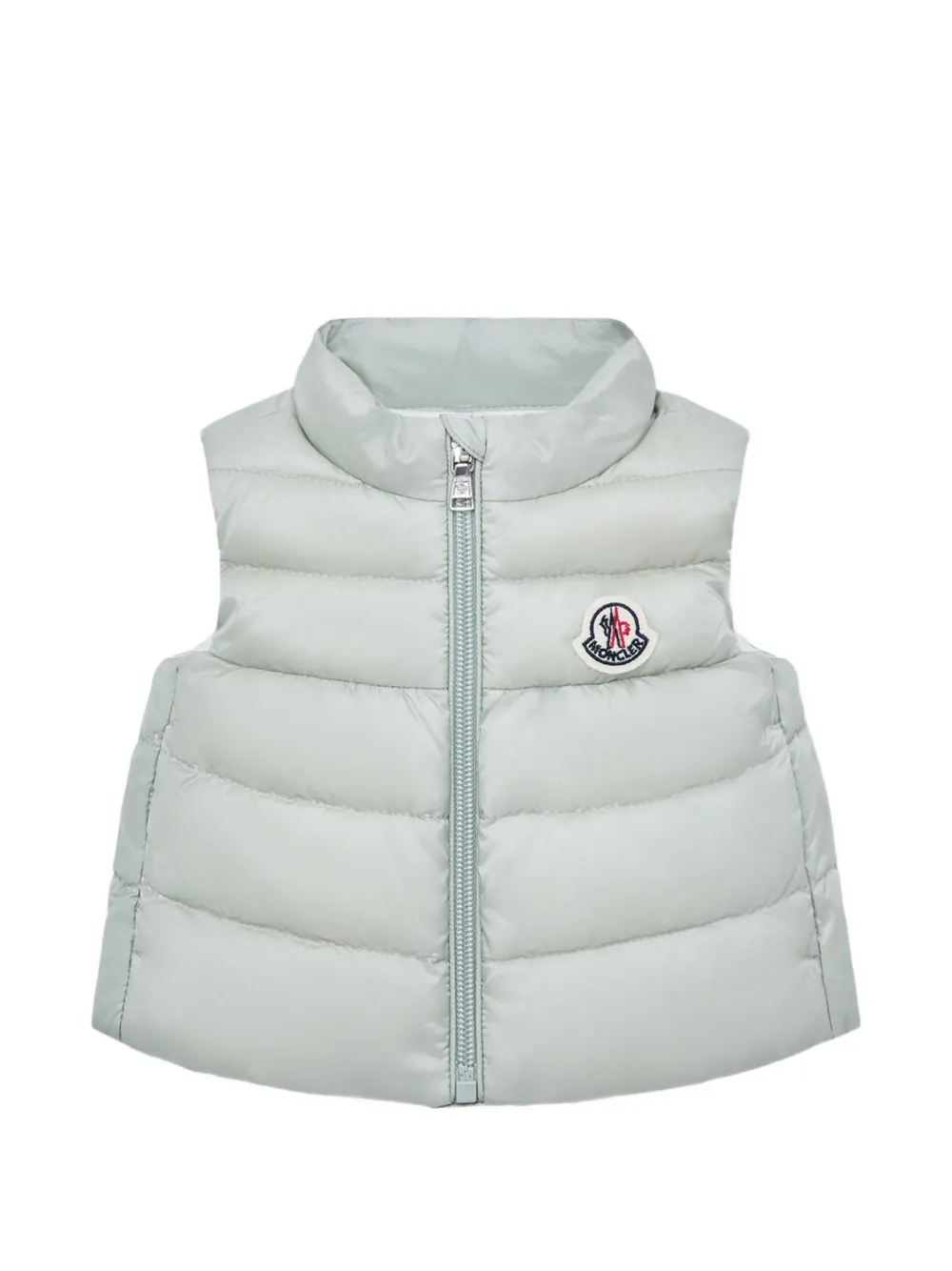 Moncler Enfant Hiva gewatteerde bodywarmer met rits Grijs