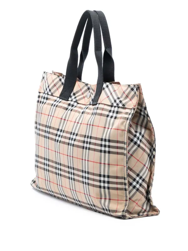 Burberry Pre-Owned 20th Century ハウスチェック キャンバス トート 