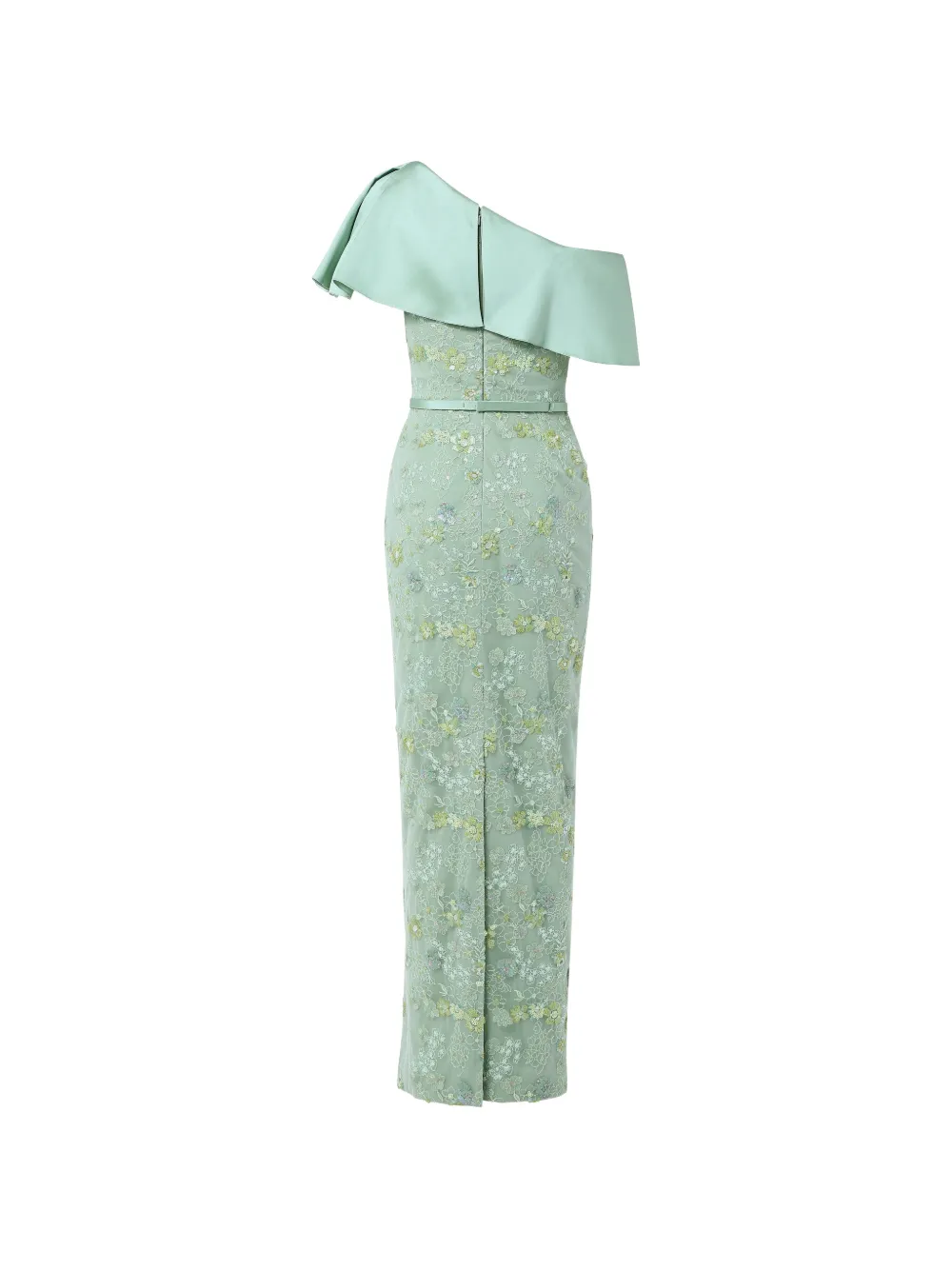 Rami Al Ali Off-shoulder maxi-jurk met bloemenprint en kralen Groen