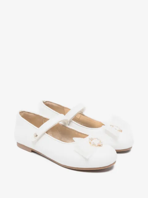 Abel & Lula Mercedita bow-detail ballerinas