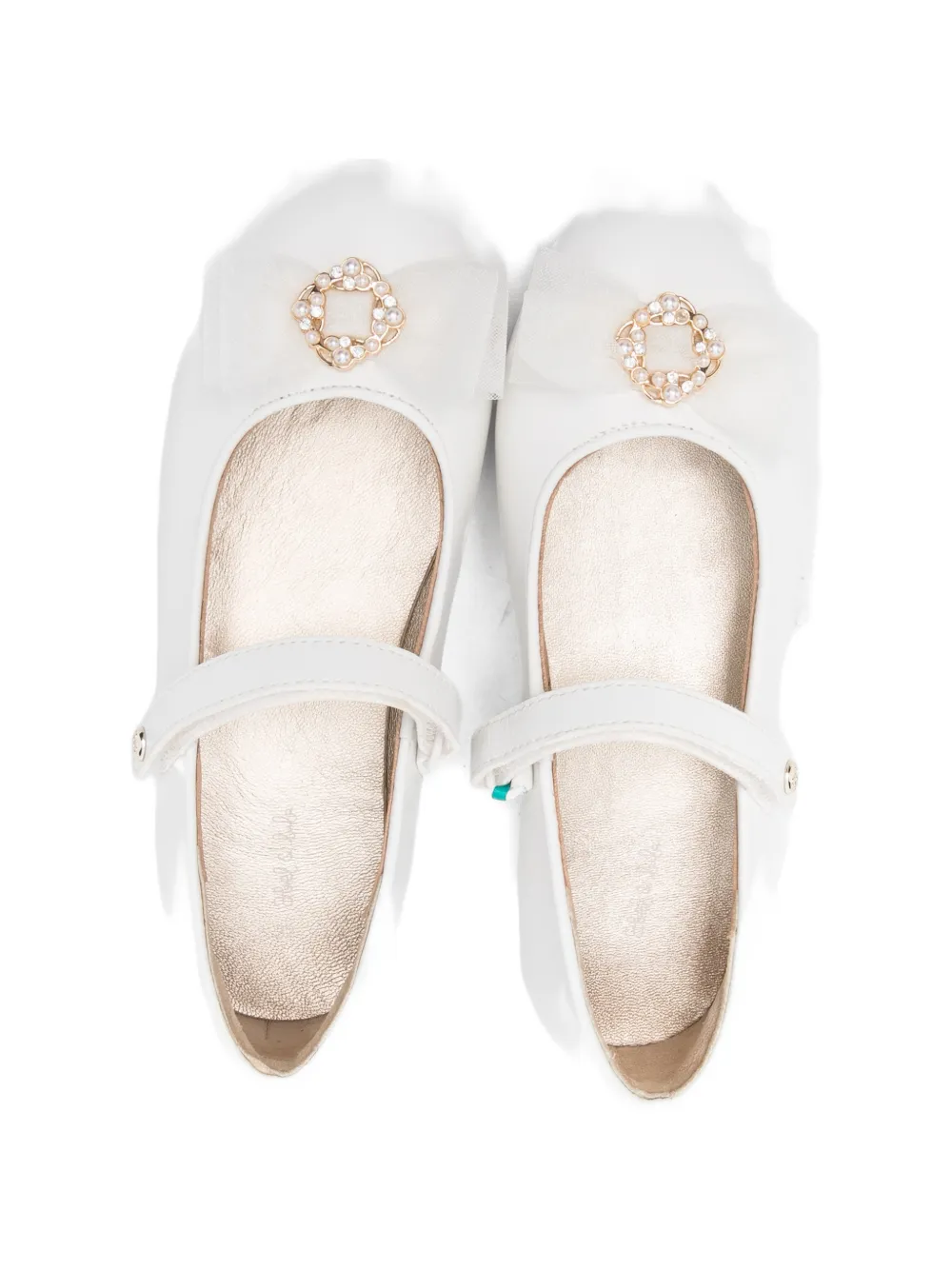 Abel & Lula Mercedita ballerina's met strikdetail Wit