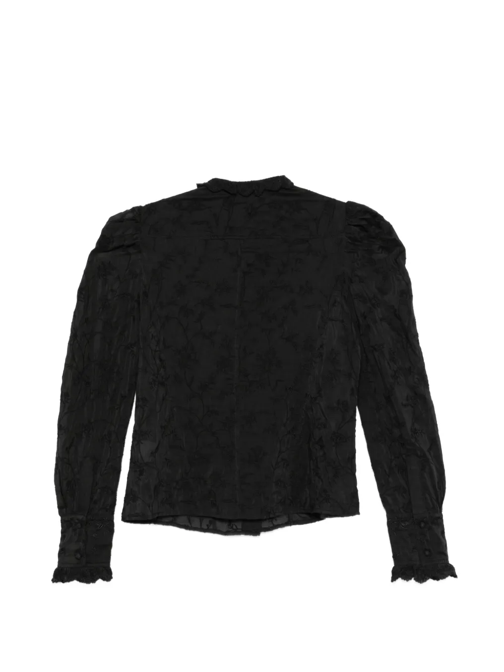 Zorica Ruffled Puff-Sleeve Blouse