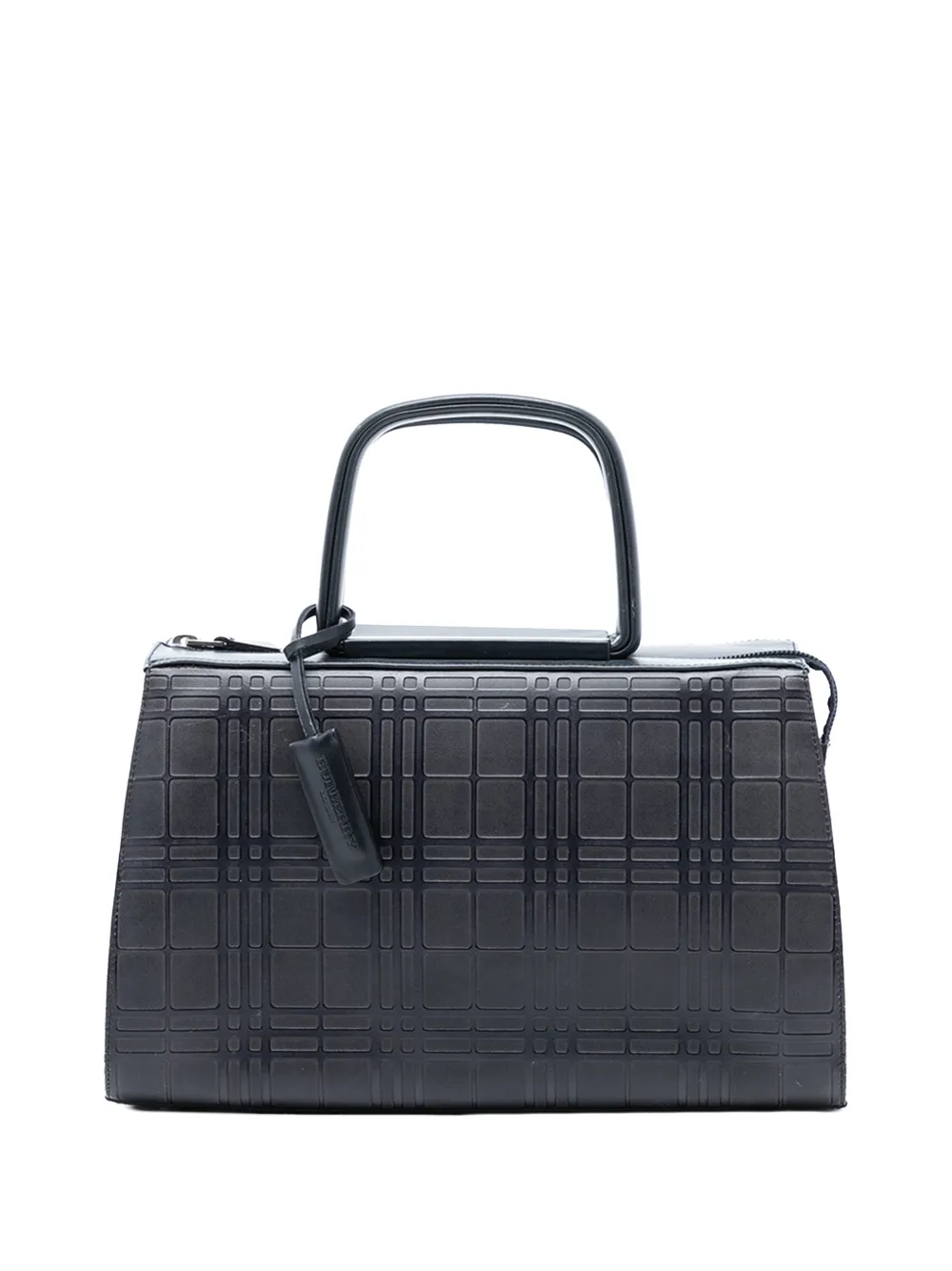 Burberry Pre-Owned 2000-2017 House Check Embossed Leather handbag - Blu