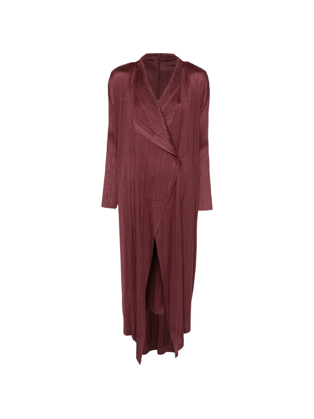 Pleats Please Issey Miyake pleated coat - Viola
