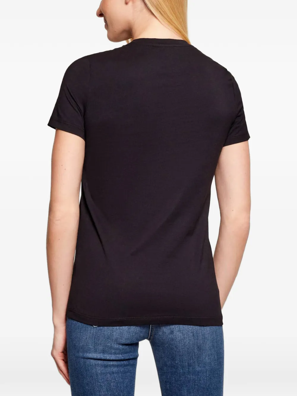 Elisabetta Franchi T-shirt met logo Zwart