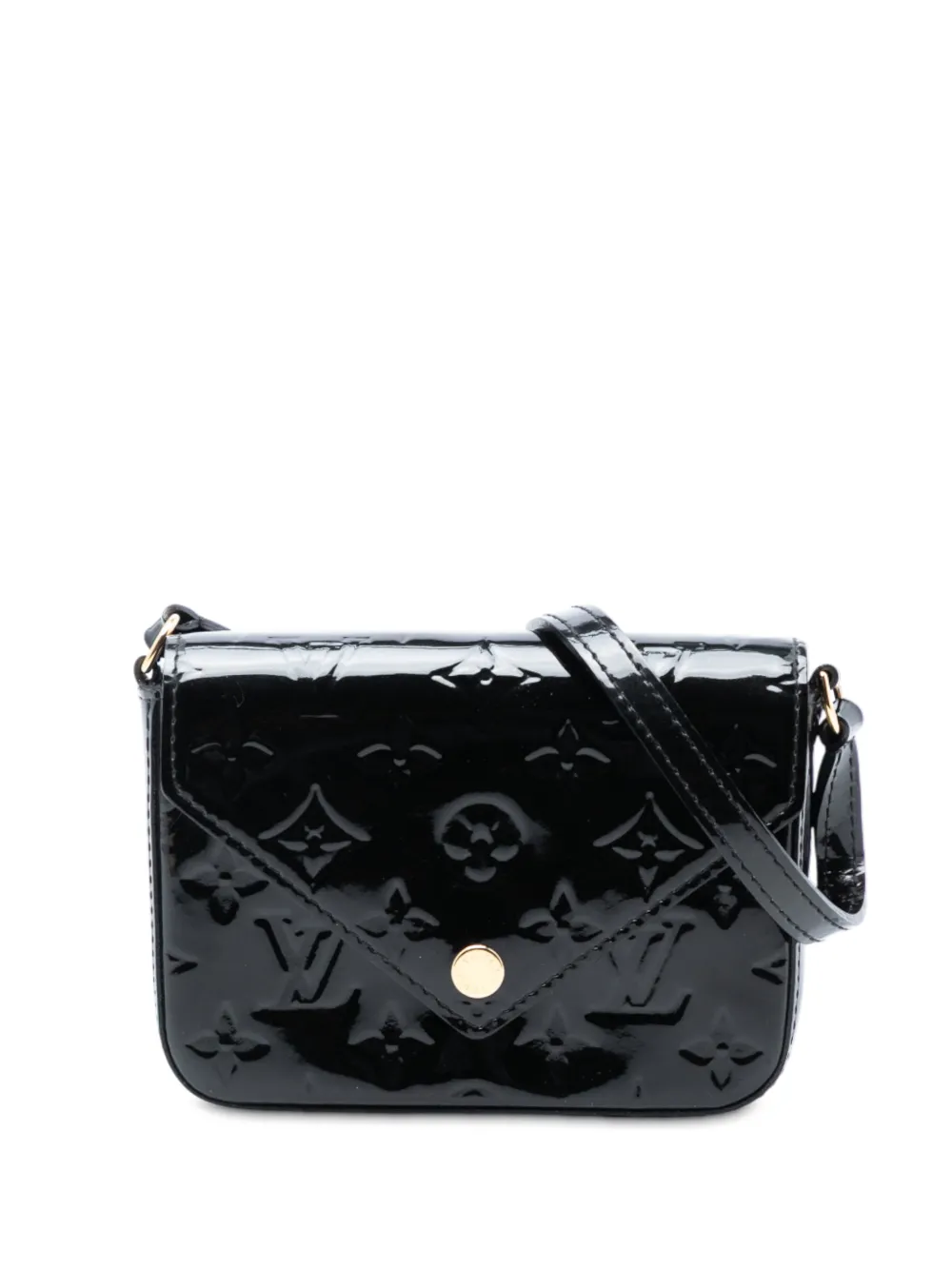 Louis Vuitton Pre-Owned 2015 Monogram Vernis Mini Sac Lucie crossbody bag - Nero