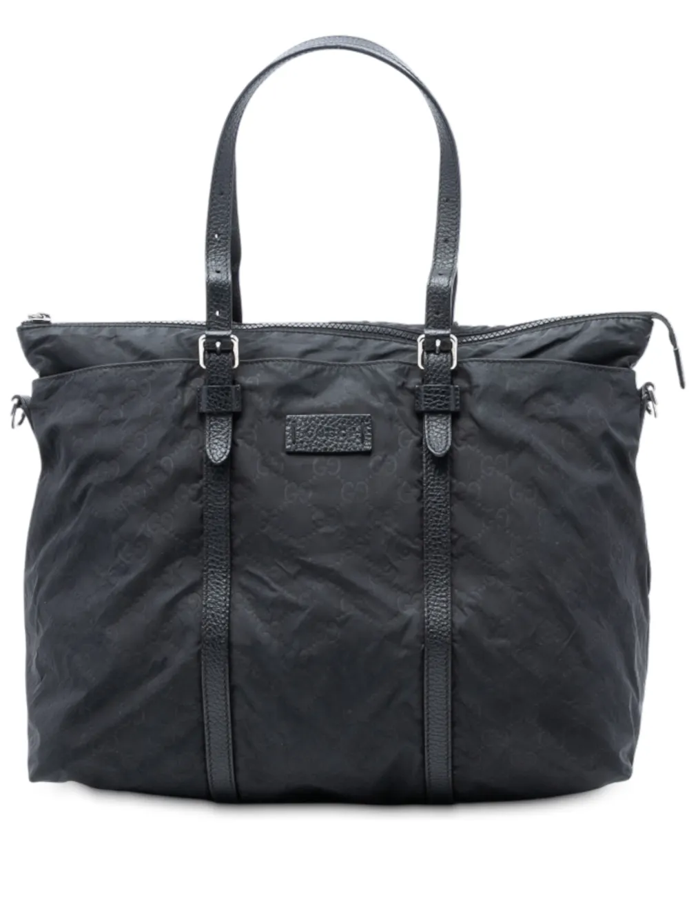 Gucci Pre-Owned 2016-2026 GG Nylon satchel - Nero