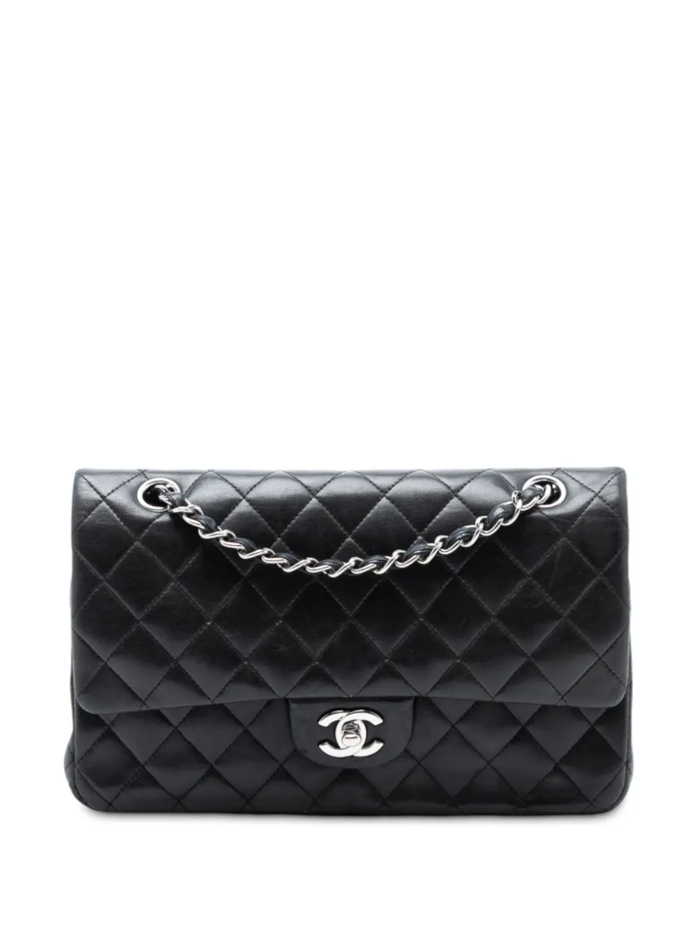 CHANEL Pre-Owned 2008-2009 Medium Classic Lambskin Double Flap shoulder bag - Nero
