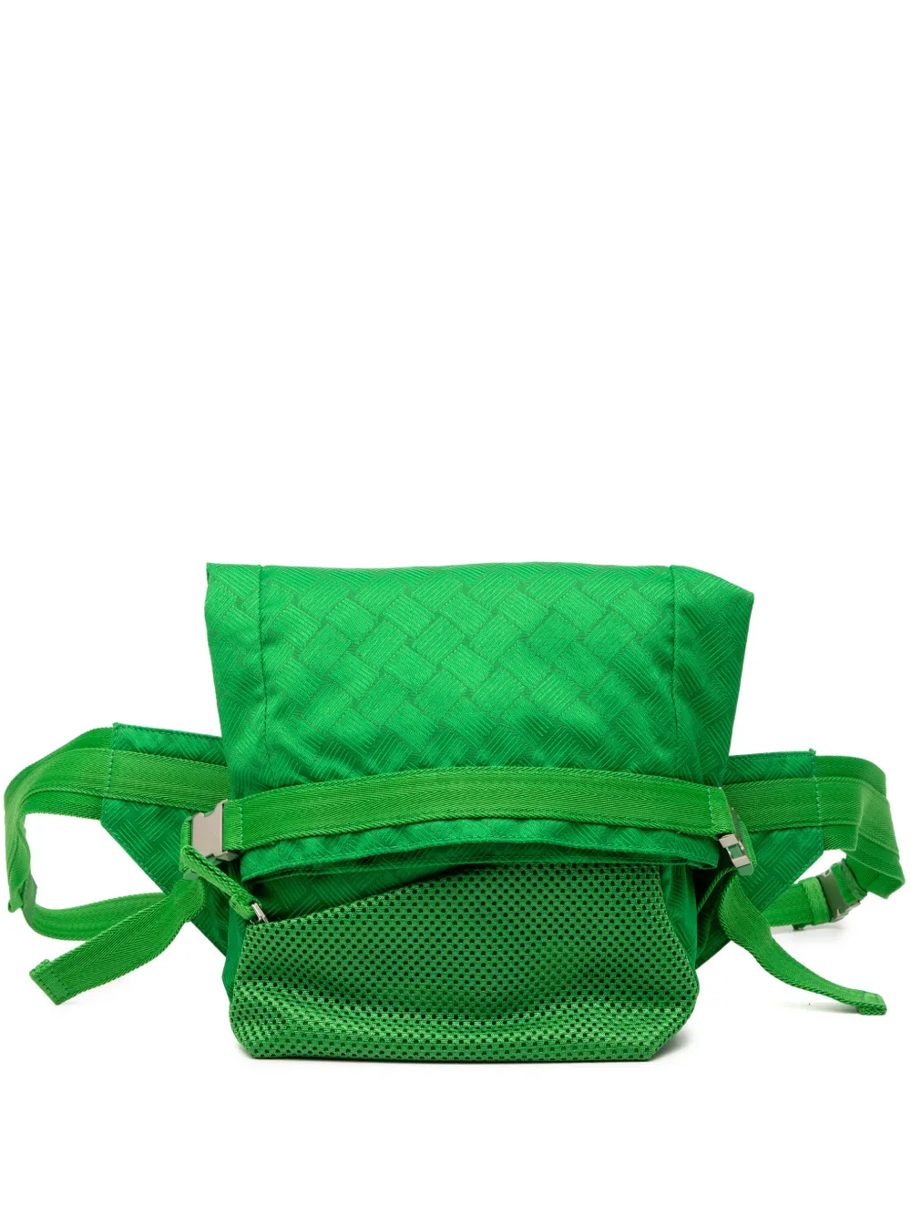 Bottega Veneta Pre-Owned 2012-2026 Nylon and Mesh Intrecciato belt bag - Verde