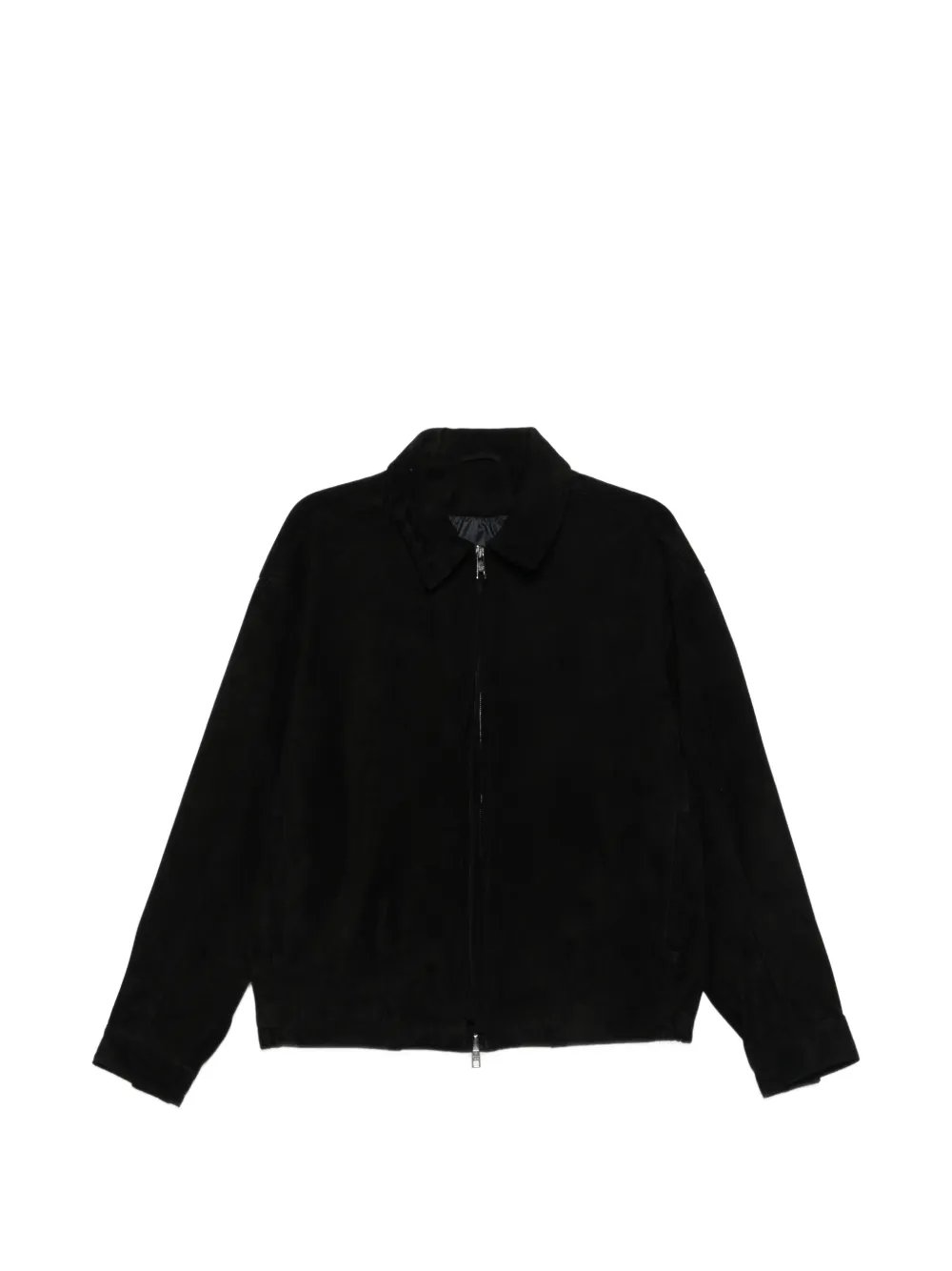 Giorgio Brato zip-up suede jacket - Schwarz