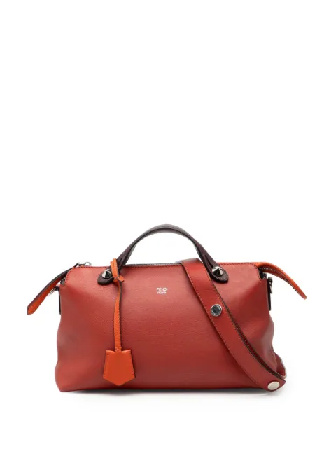 Fendi Pre-Owned 2010-2026 mittelgroße zweifarbige By the Way Satchel-Tasche aus Leder