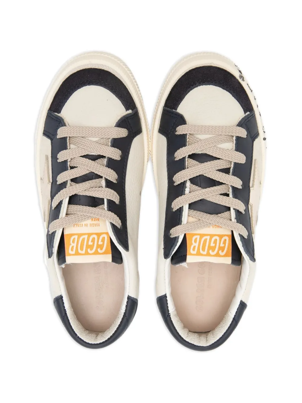 Golden Goose Kids Sneakers met ster applicatie Beige