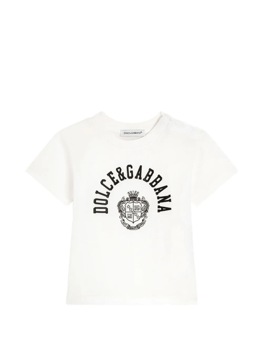 Dolce & Gabbana Kids logo-detail T-shirt - Bianco