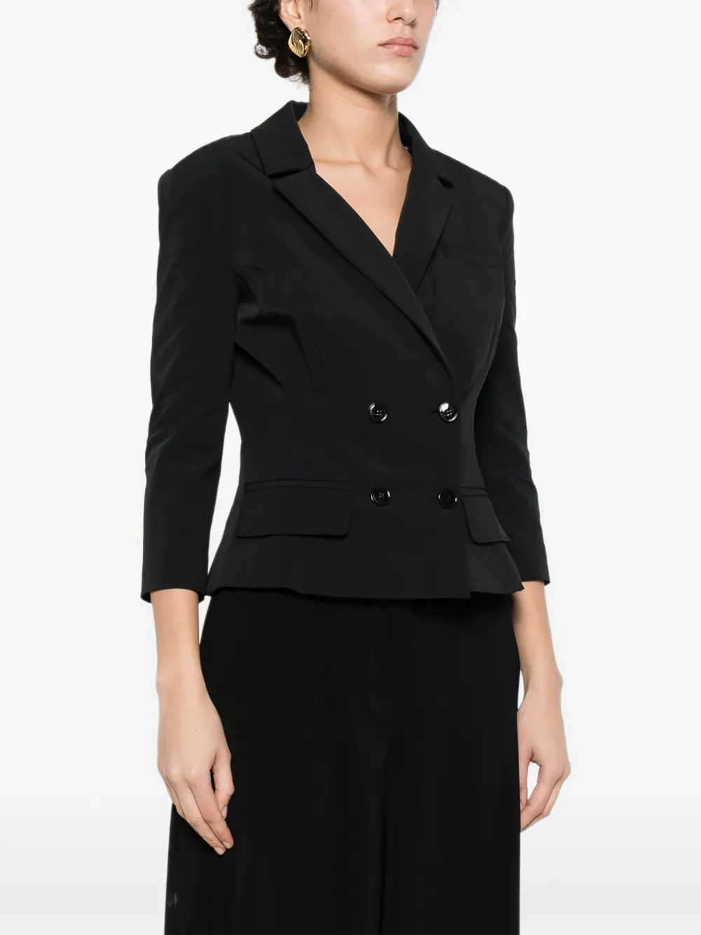  Elisabetta Franchi Belted Jacket - Black 