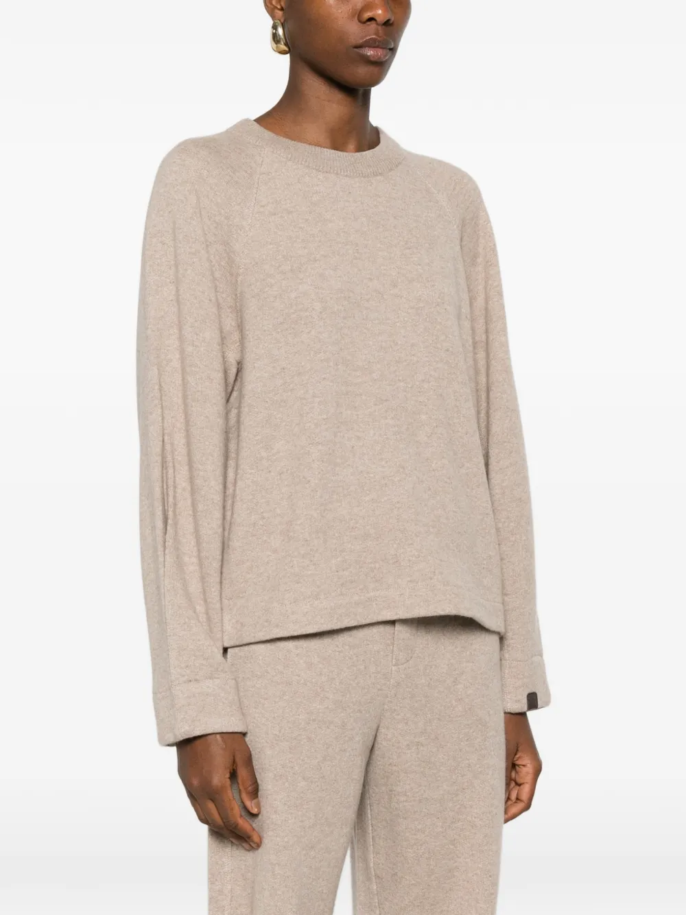 Max Mara Trui met ronde hals Beige