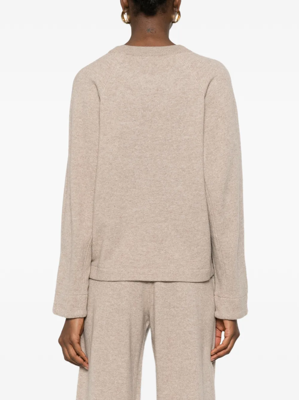Max Mara Trui met ronde hals Beige