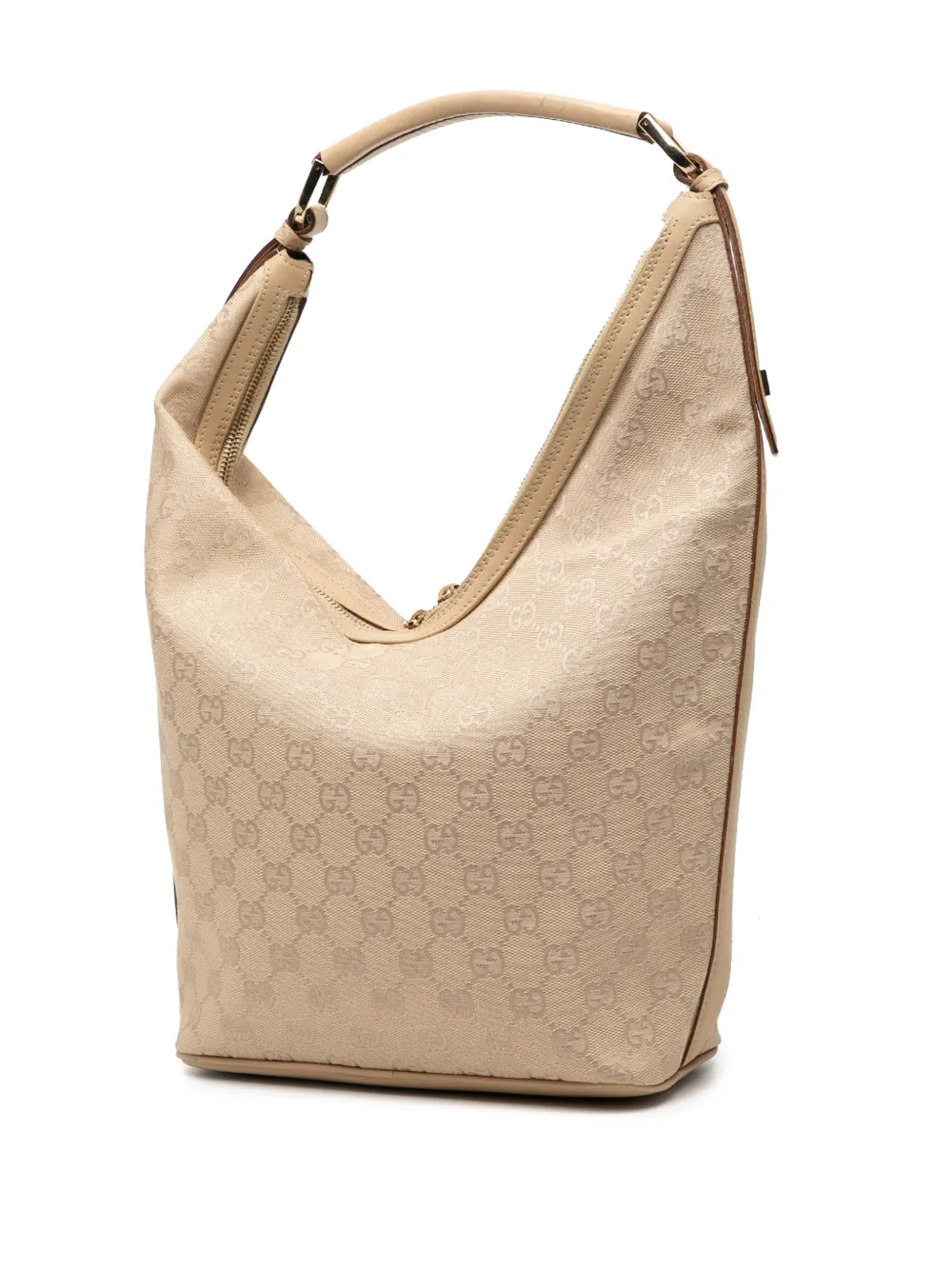 2000-2015 Gg Canvas Half Moon Hobo Bag