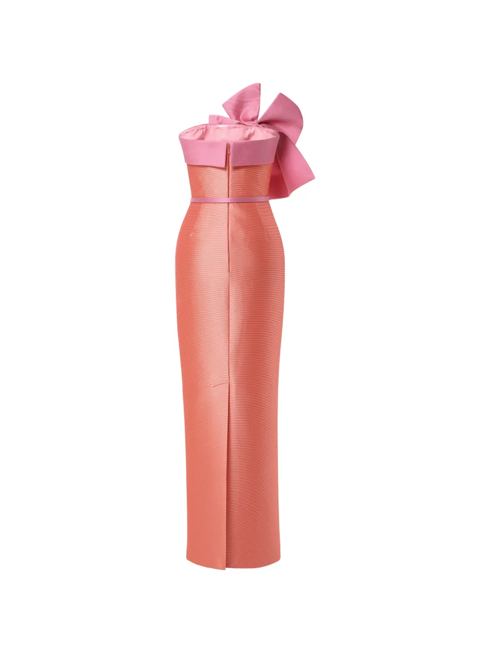 Rami Al Ali Strapless maxi-jurk met strik Oranje