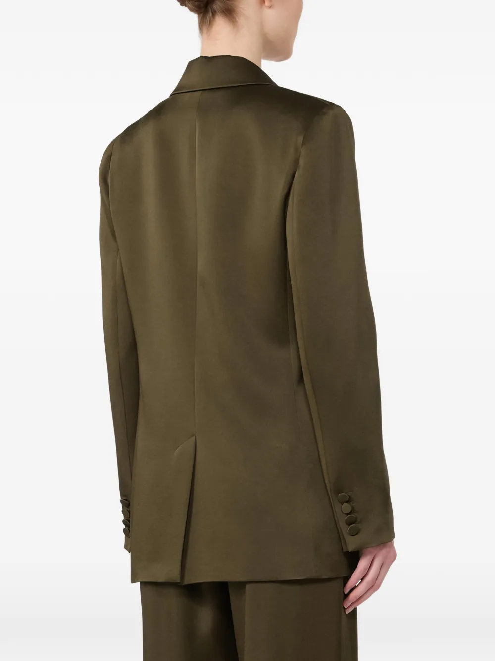  Max Mara Envers Satin Blazer - Green 