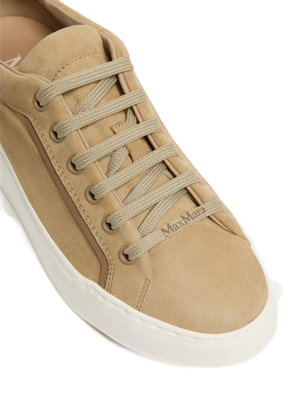 Max Mara Sneakers met plateauzool Beige