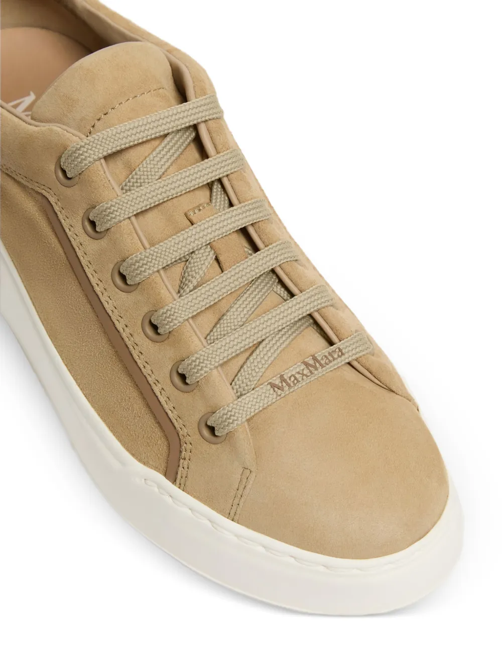 Max Mara Platform Lace-up Sneakers in Neutrals, view 5