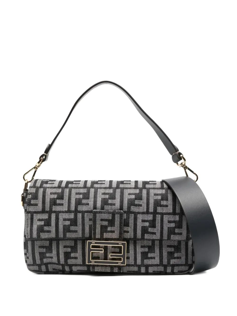 FENDI Baguette® jacquard shoulder bag - Grigio