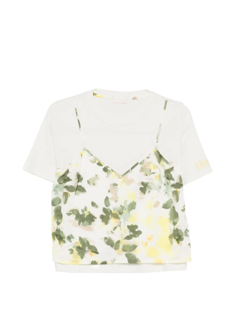 LIU JO layered T-shirt - Nude