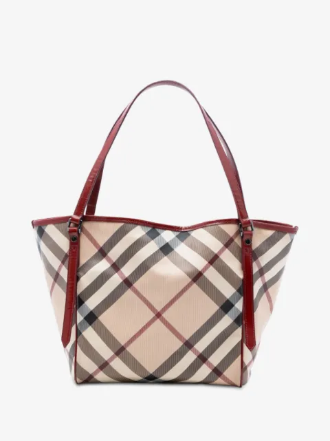 Burberry Pre-Owned сумка-тоут из канваса в клетку Supernova Check (2000-2017 годы)