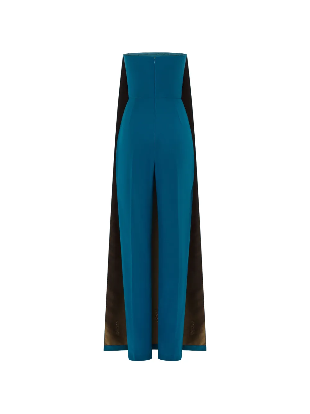 Embellished-Cape Jumpsuit