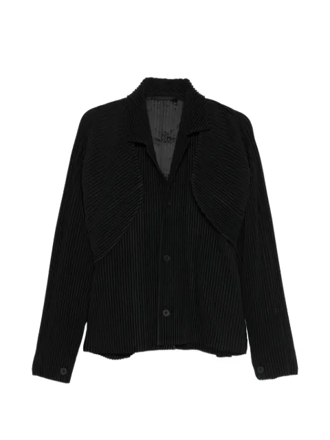 Homme Plissé Issey Miyake pleated cropped blazer