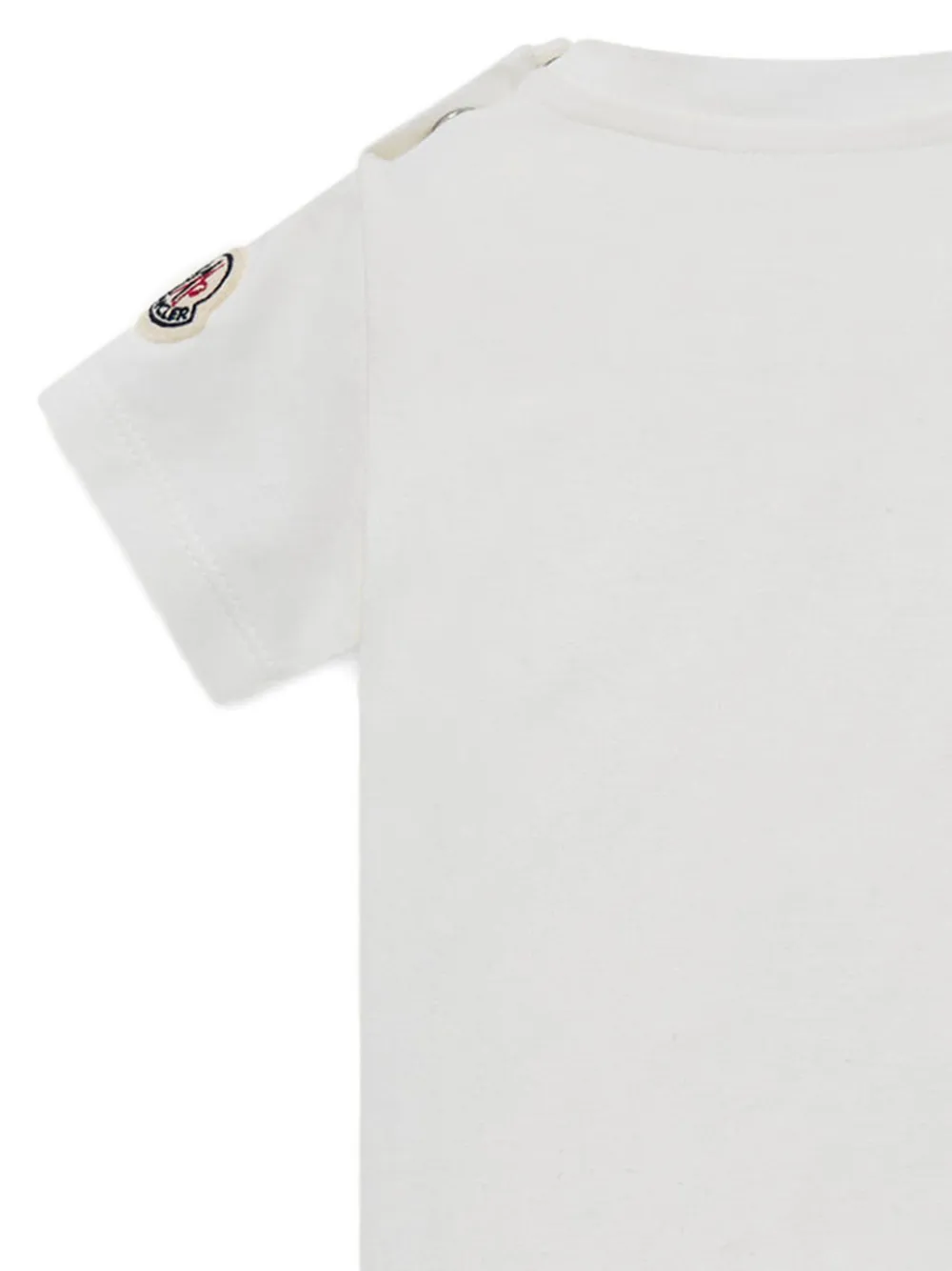  Moncler Enfant Button Logo T-shirt - White 
