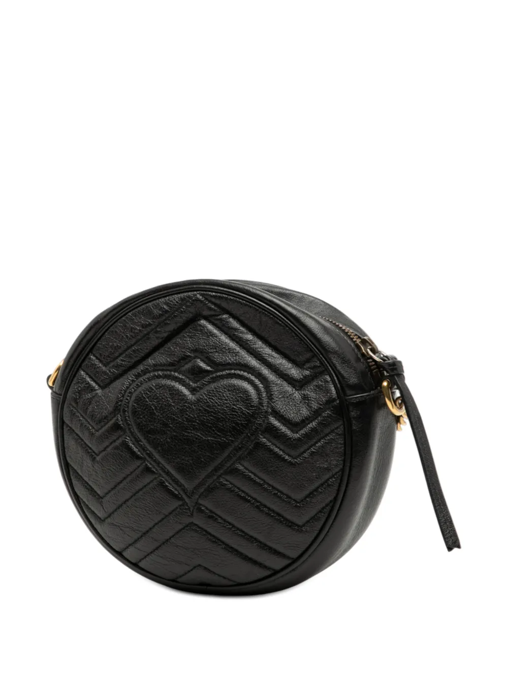 2016-2025 Mini Gg Marmont Matelasse Leather Round Crossbody Bag