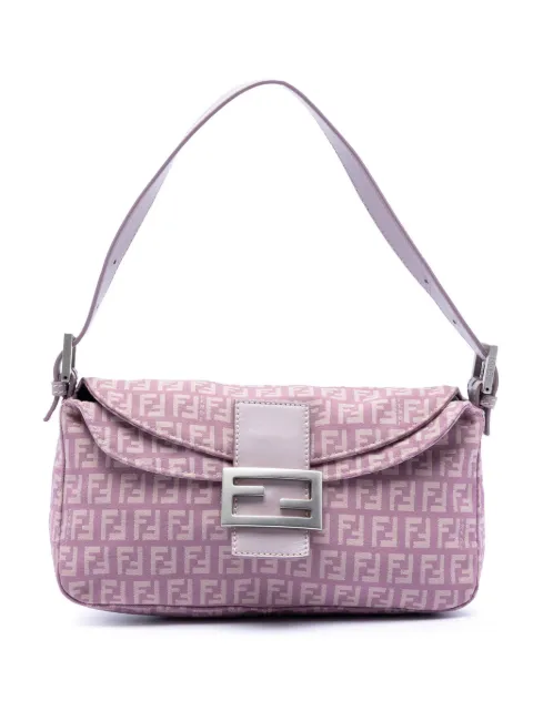 Fendi Pre-Owned 2000-2010 Zucchino Canvas Double Flap shoulder bag