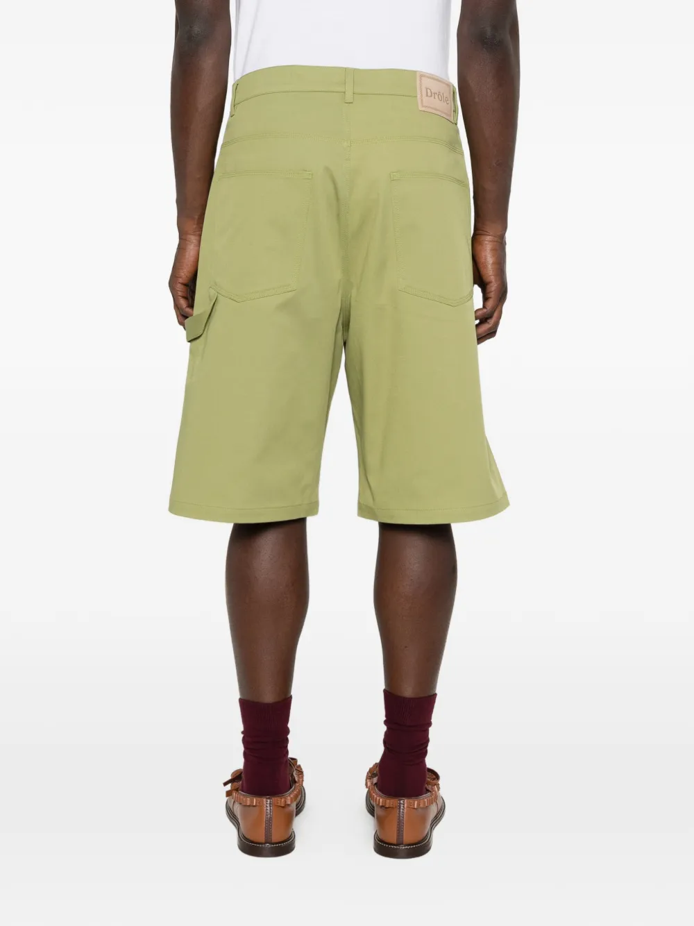 Drôle De Monsieur Shorts met vijf zakken Groen