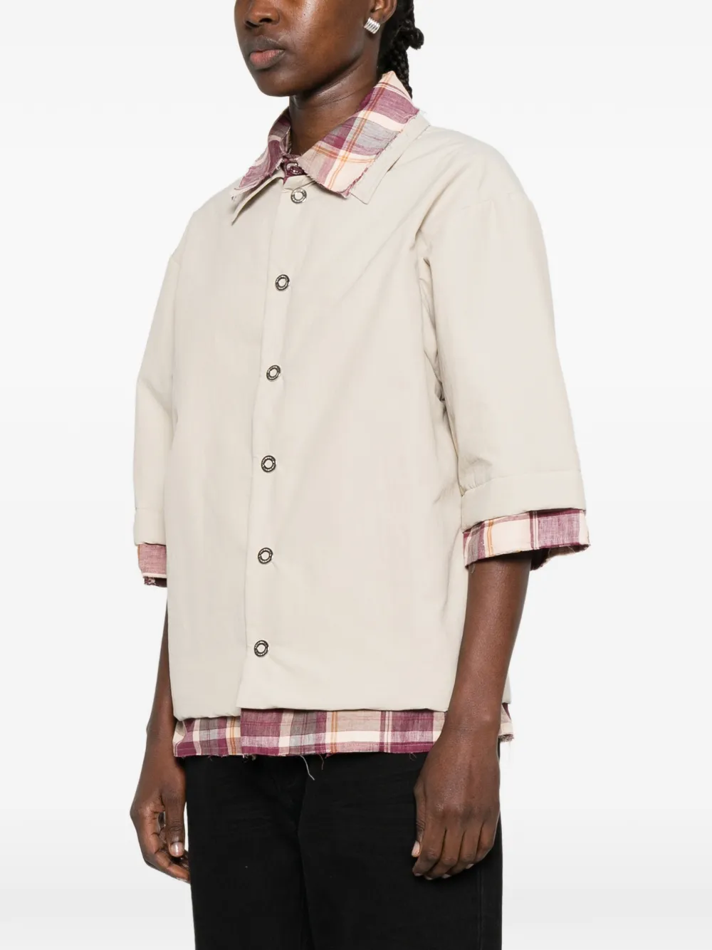  Marbell Peggy Bowling Shirt - Neutrals 