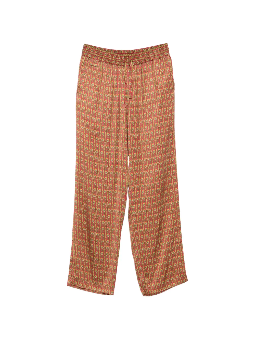 Drôle De Monsieur paisley-pattern trousers - Rosso