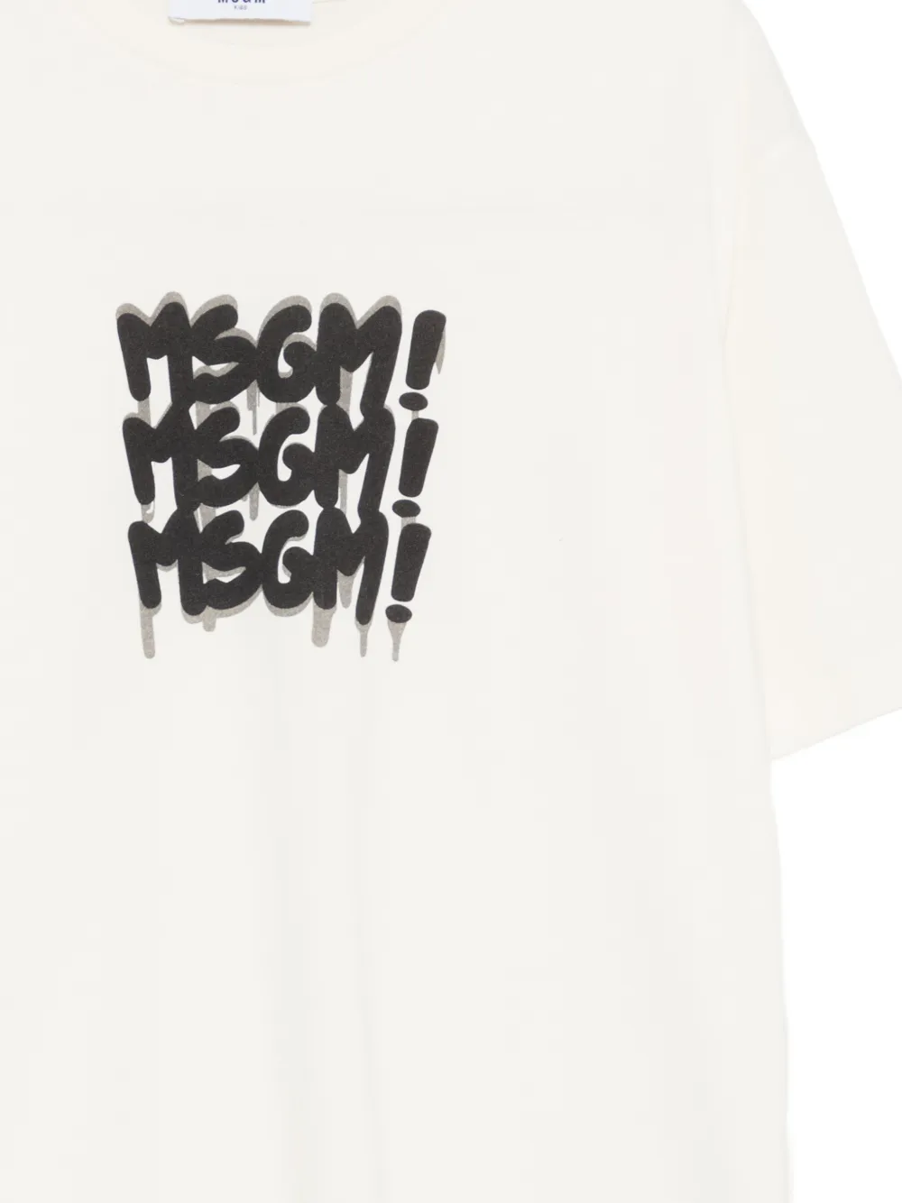 MSGM Kids T-shirt met logoprint Beige