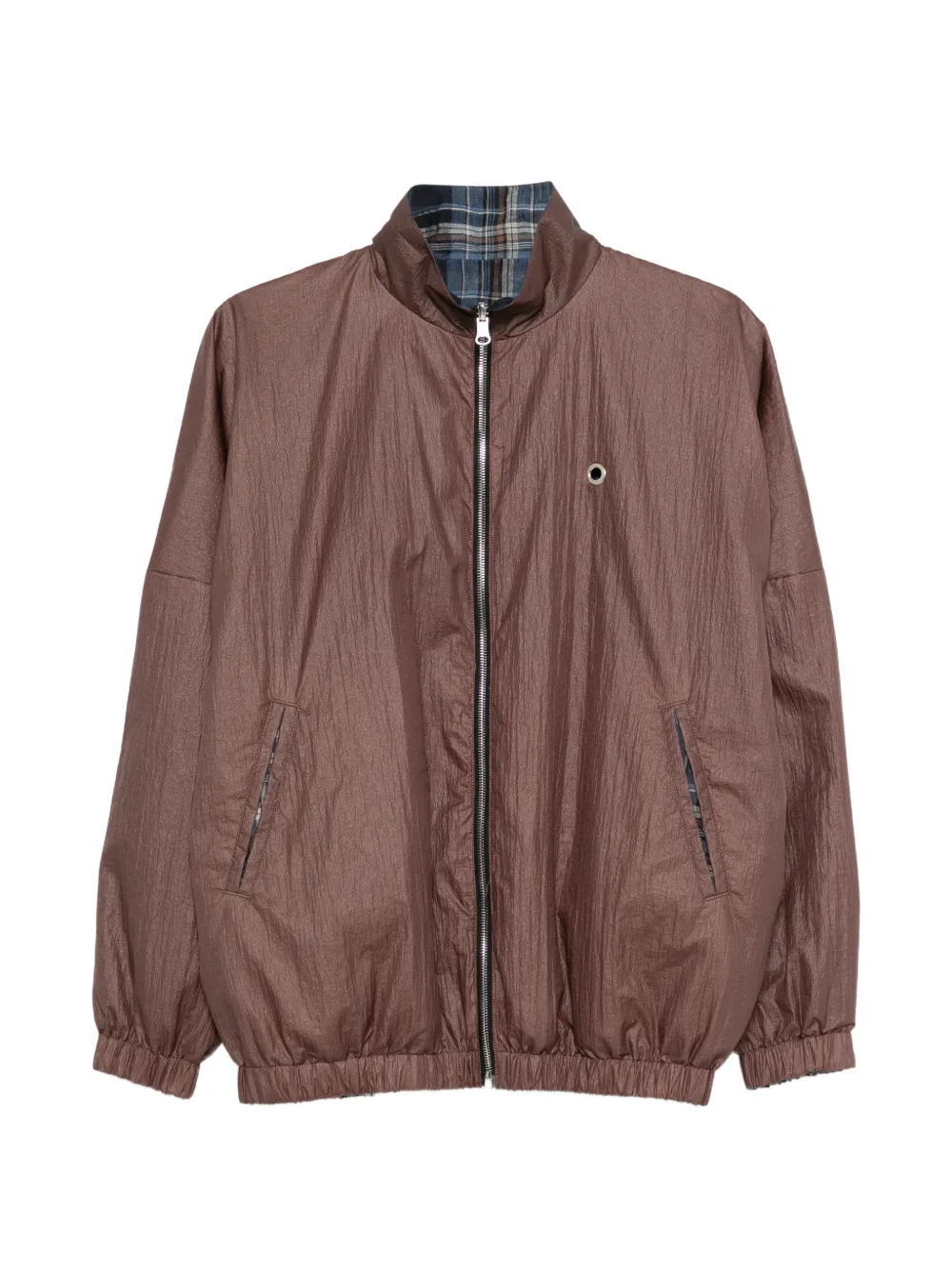 MARBELL reversible zip jacket - Marrone