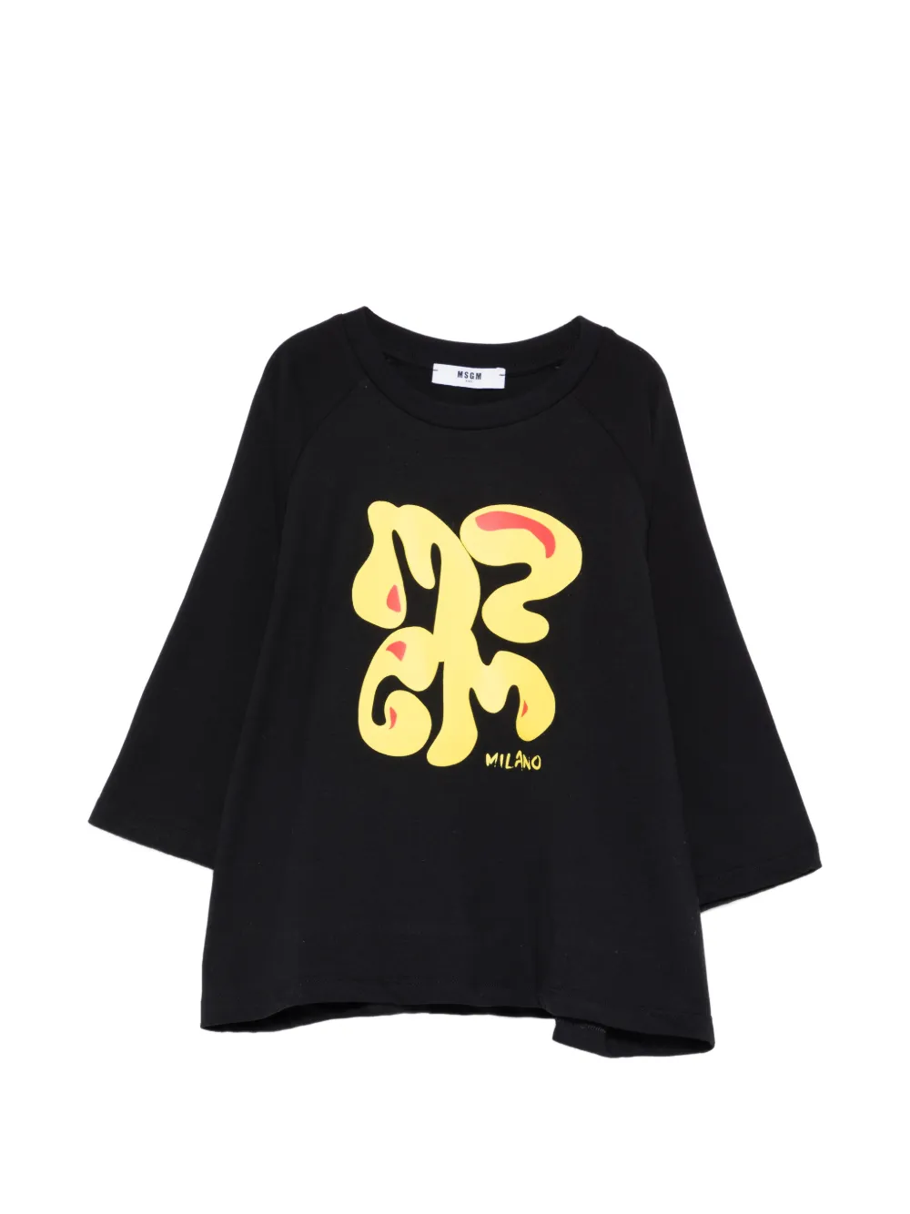 MSGM Kids graphic-print top - Nero