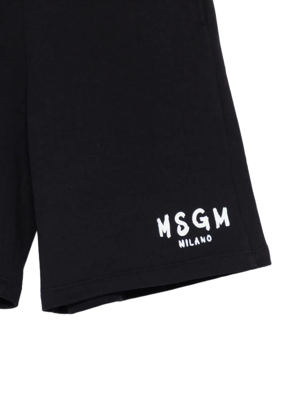  Msgm Kids Elasticated-waist Shorts - Black 