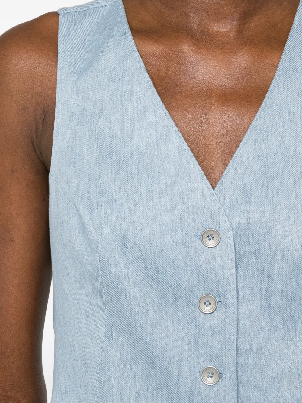 Tagliatore Gilet met V-hals Blauw